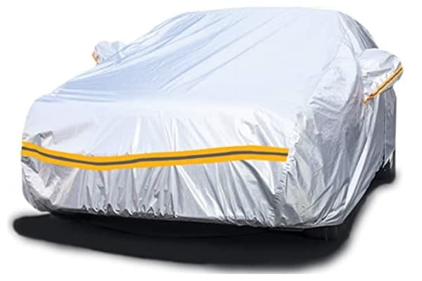 6-Layer Waterproof Outdoor Car Cover – Custom Fit For Ford Mustang GT – All Weather, Silver